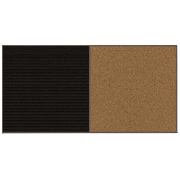 Enclosed Corkboard, 1 Door, 18"x24", 4" Fra
